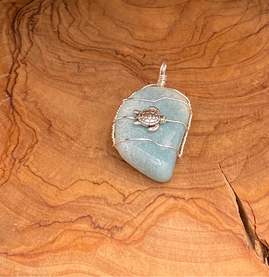 Wire Wrapped Gemstone (Trolleite)